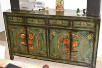 Chinesisches Sideboard in Grün lackiert Kommode Bayern - Neusäß Vorschau