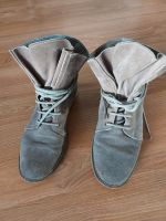 Stiefeletten Boots COX Gr. 38 Leder braun beige Schnürer Köln - Widdersdorf Vorschau