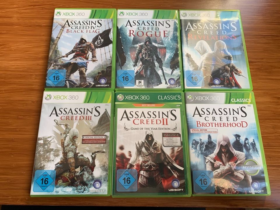 Diverse Assassin‘s Creed X-Box 360 Spiele USK 16 in Kiel