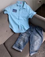 Set aus kurzer Jeans und Hemd in Gr. 152. Nordrhein-Westfalen - Augustdorf Vorschau