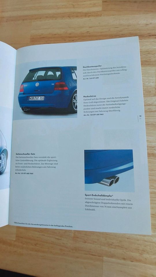 VW Golf IV Zubehör Prospekt 25 Jahre GTI von 2003