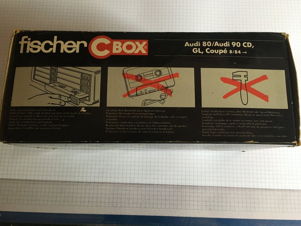 Original Fischer C Box / Kassettenbox für Audi 80/90 u. Coupe in Schmalkalden