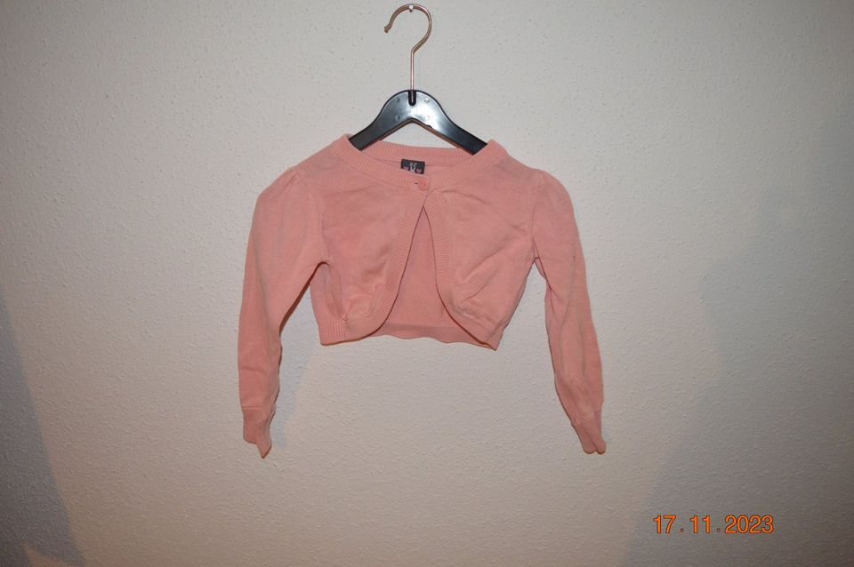 Mädchen Bolero Set 2 Teilig pink, Rosa Strickjacke Gr.92/98 in Reinsdorf