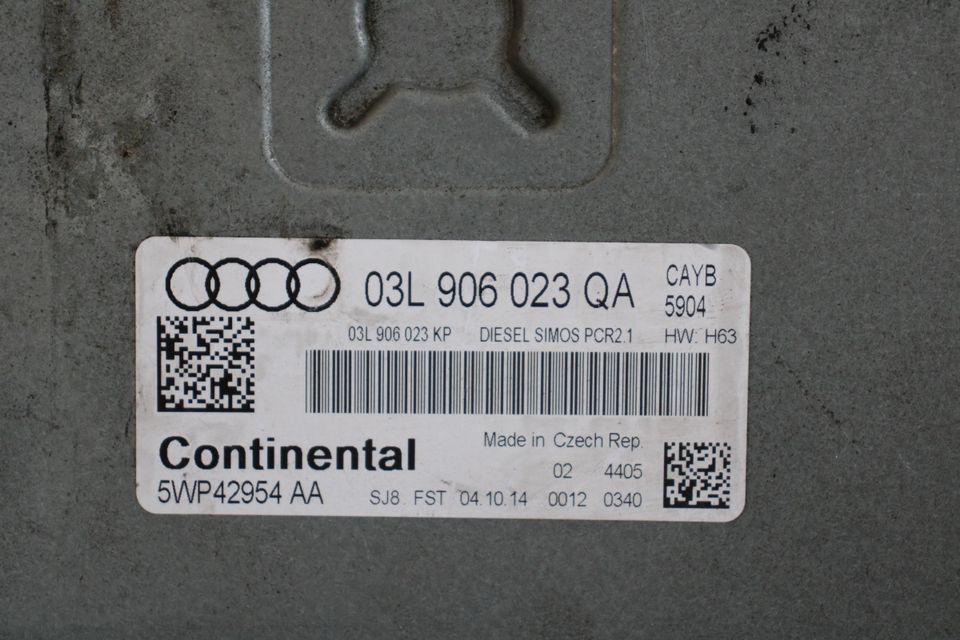 03L906023QA Audi A1 8X 1.6 TDI 66KW CAYB Motorsteuergerät 5WP4295 in Gelsenkirchen