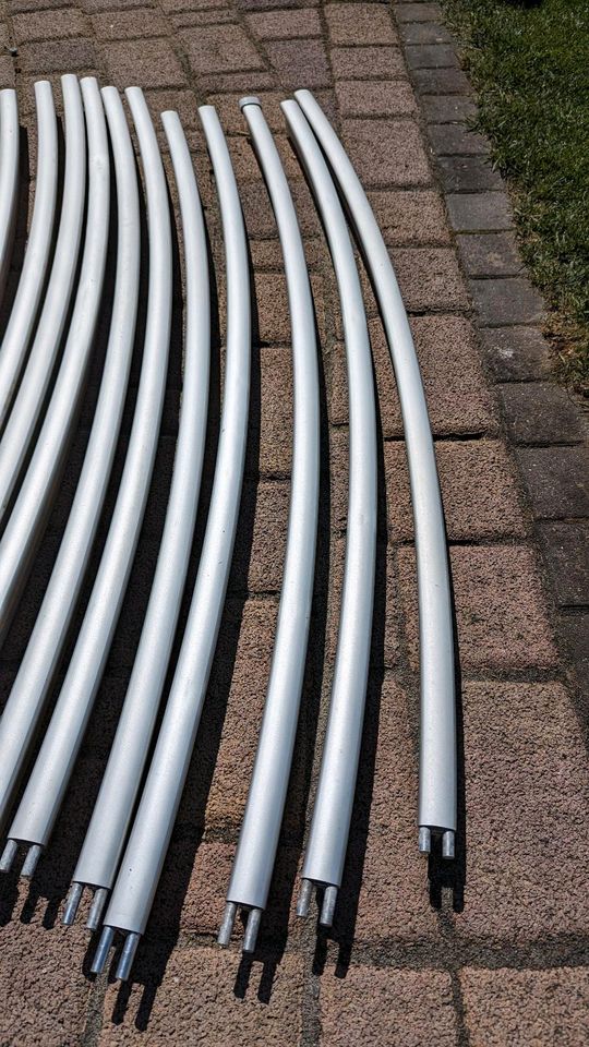 Pool Handlauf Aluminium Rund für Keil- und Bise in Oberkrämer