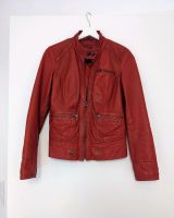 Rote Vintage Lederjacke Bikerjacke München - Trudering-Riem Vorschau