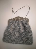 Seltene R-Alpacca Handtasche, Silber mit Stoff Duisburg - Homberg/Ruhrort/Baerl Vorschau