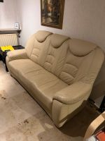 Leder Couch beige 1,2,3 Sitzer guter Zustand Hessen - Darmstadt Vorschau
