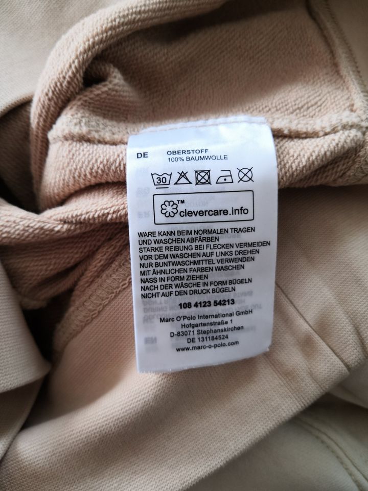 Beige Hoodie Pullover Sweater Marco Polo, Gr. S-M (NEU) NP 120€ in Geisenhausen