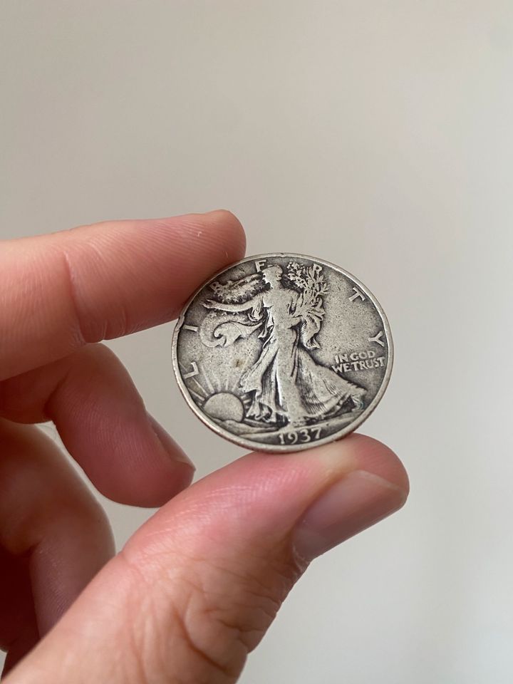 Original Silbermünzen 10 walking liberty und 6 eisenhower in Mainz