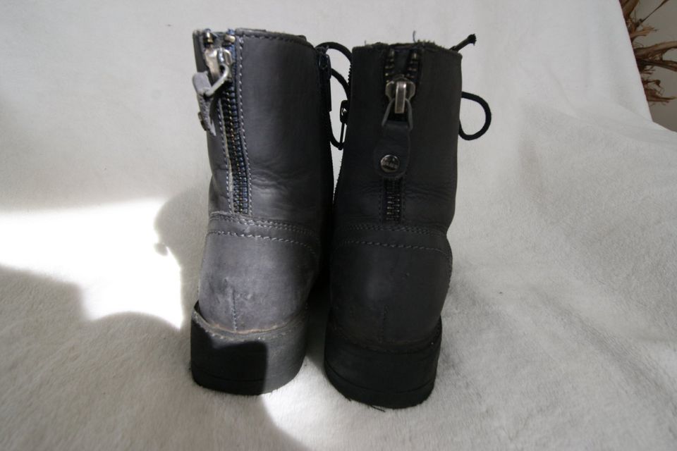 Bama Stiefel Boots Leder Gr.32 dunkelblau 21cm in Theismühlen