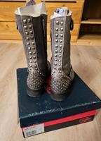 BUFFALO BikerBoots mit Nieten, grau, Vintagelook, Gr. 37 Bayern - Sonthofen Vorschau