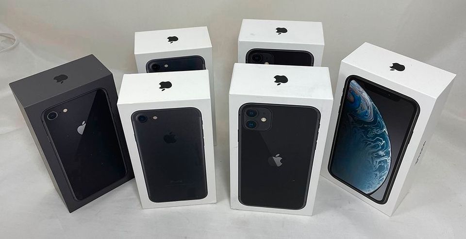 7 x iPhone Schachteln / Verpackung ohne Geräte in Eching (Kr Freising)