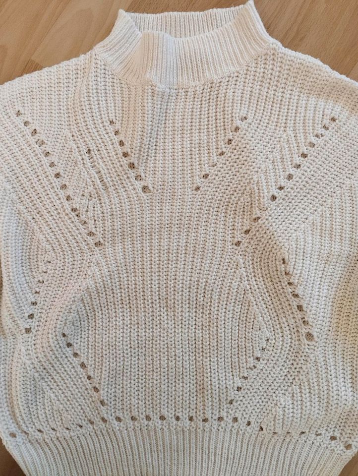 ** Pepco Pullover Pulli Strick Lochstrick creme 158/164 ** in Heiligenhaus