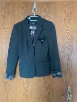 Dunkelgrauer Blazer mit Blumenfutter, XS/34 Bayern - Röthlein Vorschau