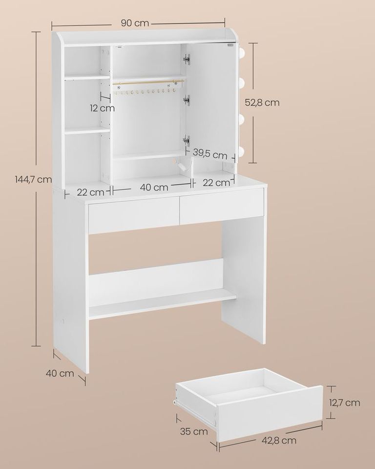 Schminktisch mit LED, NEUWARE, 165€* in Köln