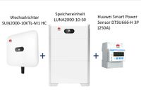 Huawei Komplettanlage: SUN2000-10KTL-M1 + LUNA2000-S0-10 + DTSU666-H Nordrhein-Westfalen - Oberhausen Vorschau