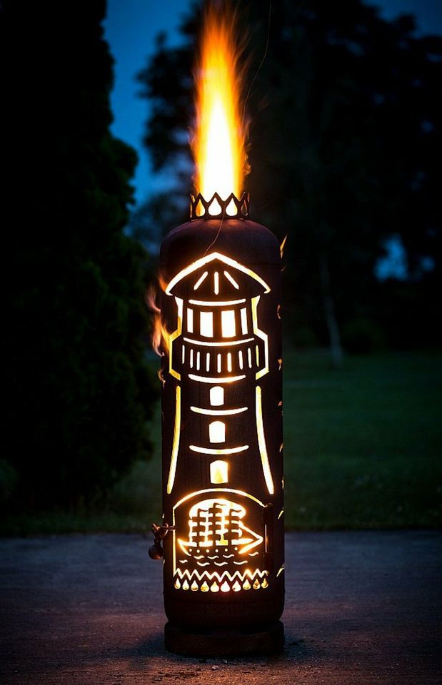 Feuertonne / Feuerstelle Leuchtturm in Heide