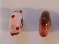 Polka Dot und Pinker Achat Trollbeads Silberring mit Glas Rosa Nordrhein-Westfalen - Gelsenkirchen Vorschau