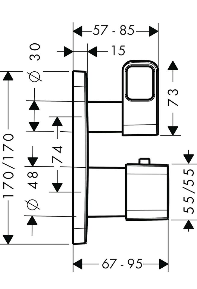 Hansgrohe Axor Thermostat Unterputz in Kirchlengern