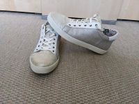 Martina Buraro Sneaker weiß silber Gr. 40/Leder Nordrhein-Westfalen - Werl Vorschau