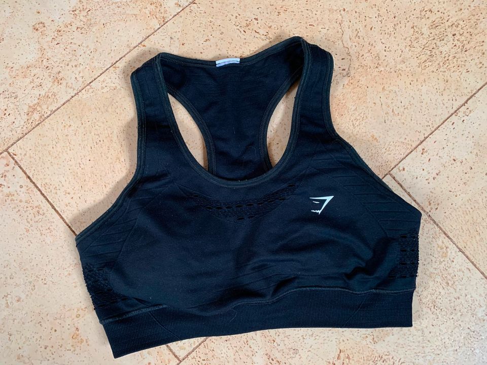 Gymshark Sport-Top schwarz Energy Seamless Gr. M BH Fitness in Hennigsdorf