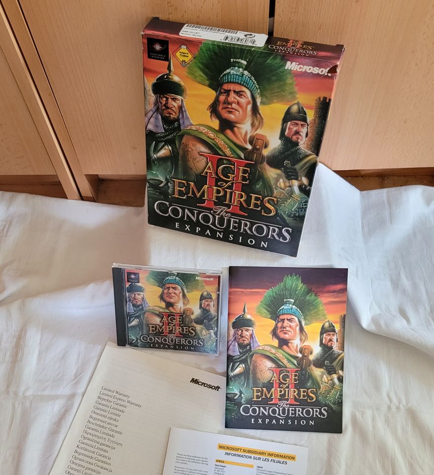 Age Of Empires II 2 - The Conquerors - Expansion * PC Big Box in Wiesbaden