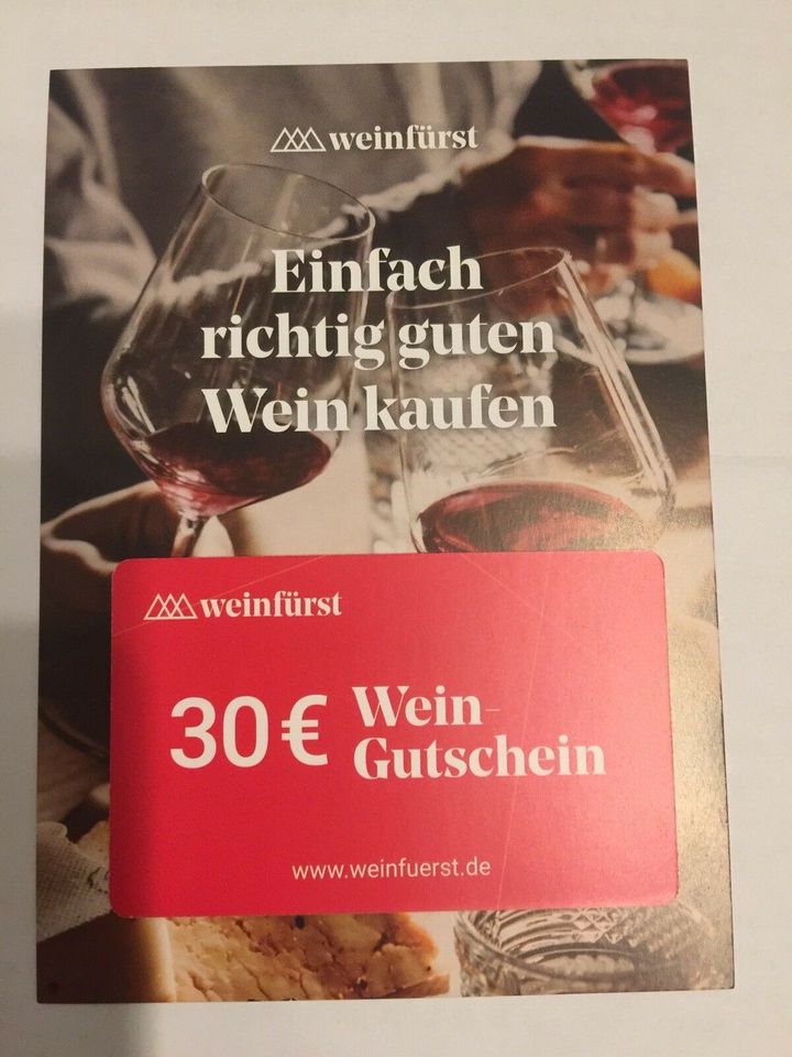 Wein Gutscheine im Wert 30€ in Gerolstein