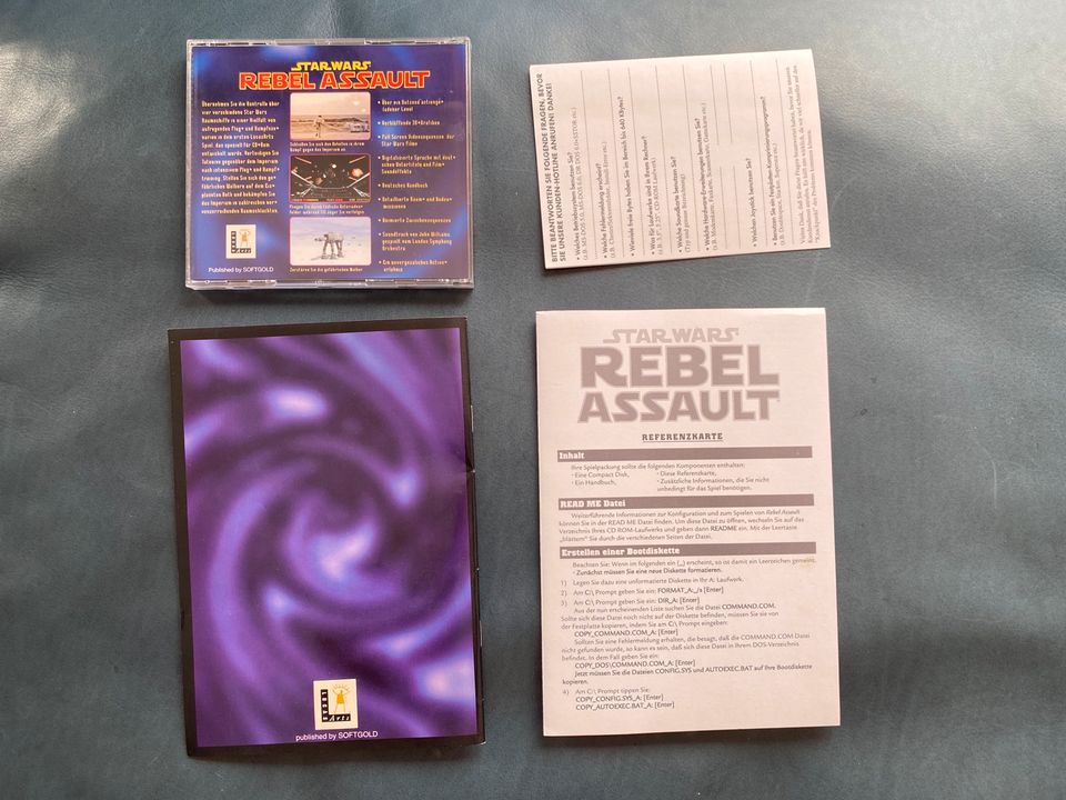 Star Wars Rebel Assault, PC CD-ROM, LucasArts, Big Box, 1993 in Eppenrod