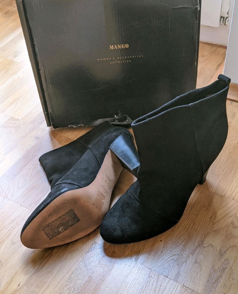 Mango Ankle Boots 37, schwarz, Stiefel Stiefeletten Schuhe in Düsseldorf