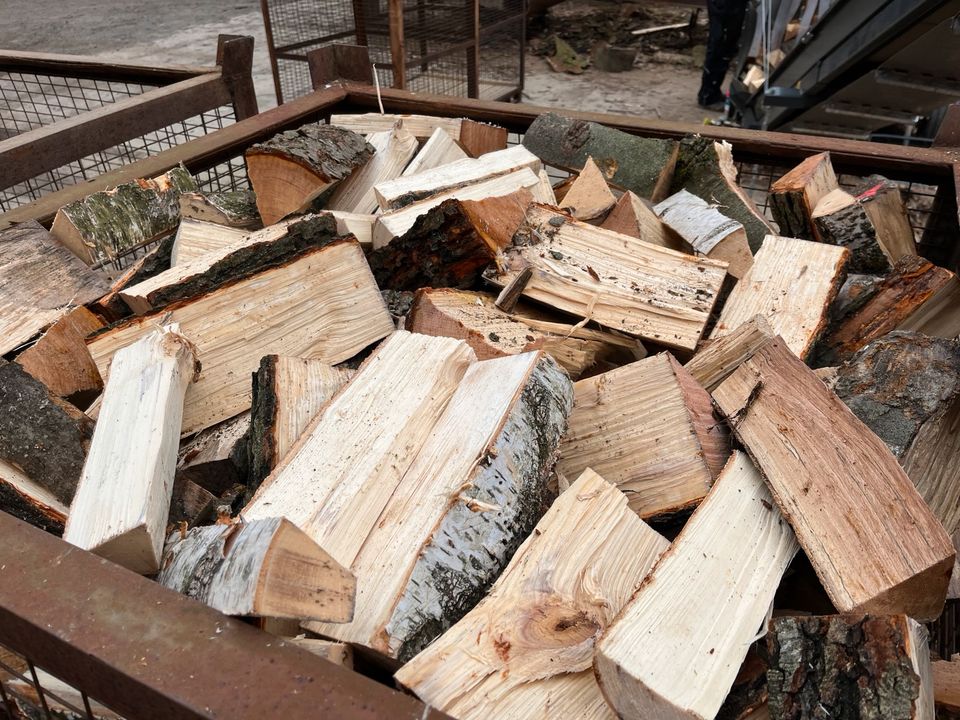 Laubholz, Brennholz, Feuerholz, Kaminholz, Buche, Birke, Esche in Oederan