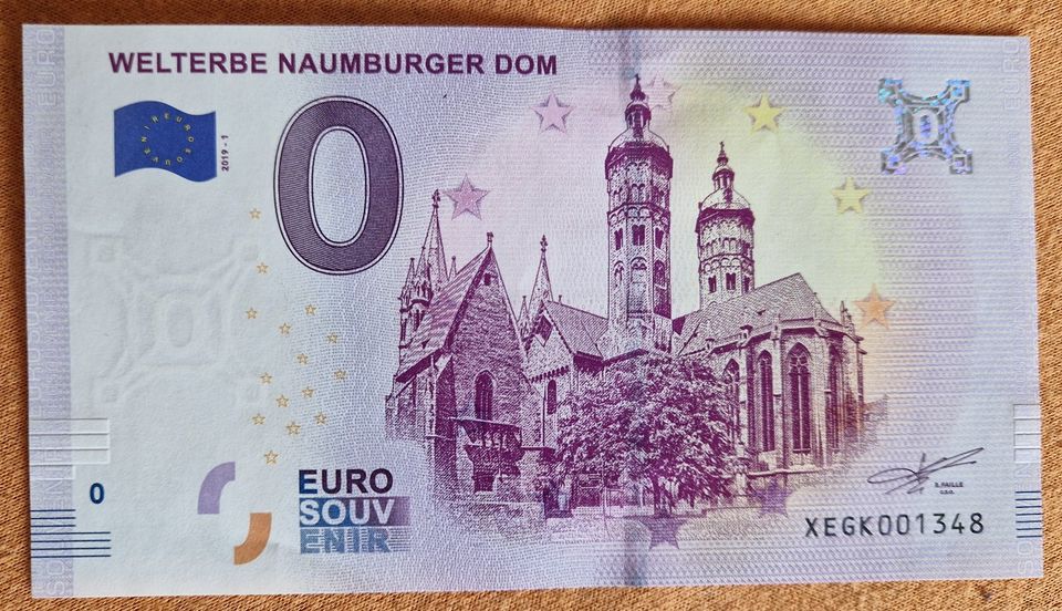 0 Euro Schein Deutschland 2019 • Welterbe Naumburger Dom in Bad Bibra
