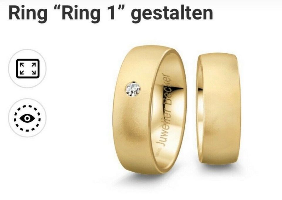 Trauringe Eheringe Sonderangebot 585 - 333 - 750 Gold in Brilon