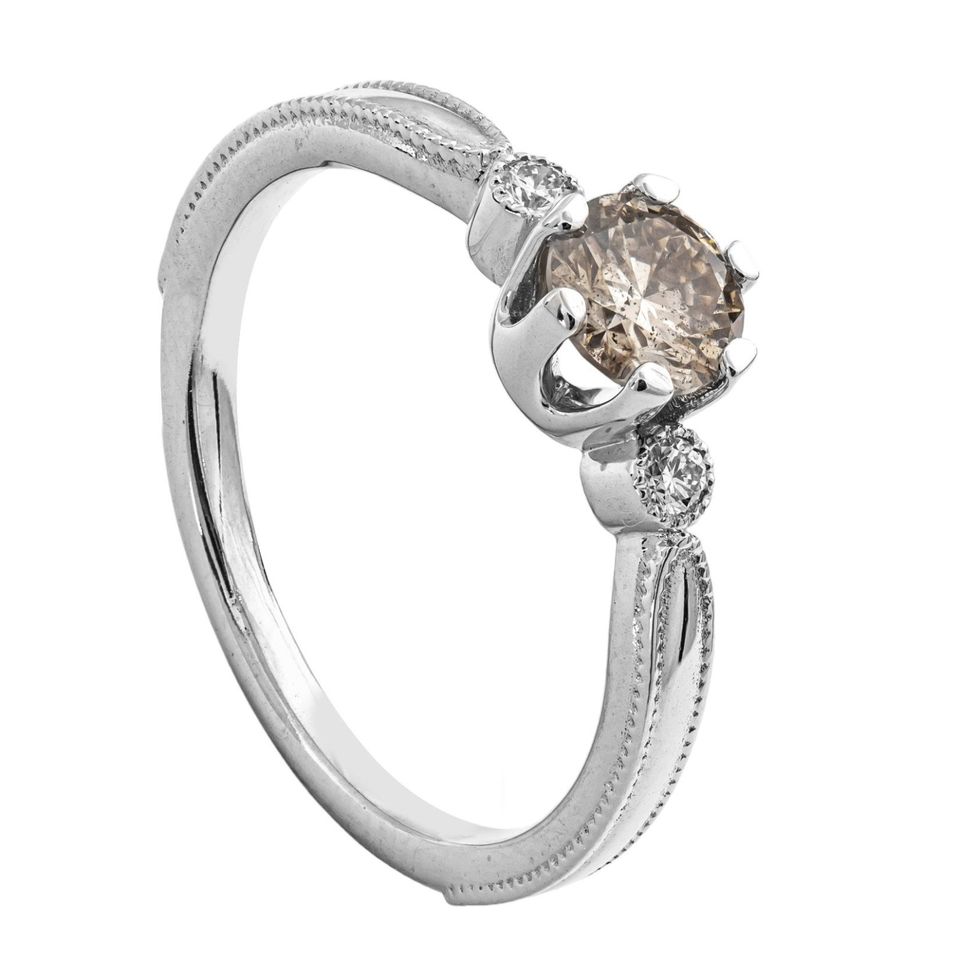 0.56 tcw Diamond Ring  14 kt Weißgold - Ring - 0.51 ct in Deggendorf