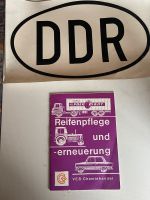 DDR Abziehbild und ein Heft Reifenpflege und -Erneuerung Thüringen - Suhl Vorschau