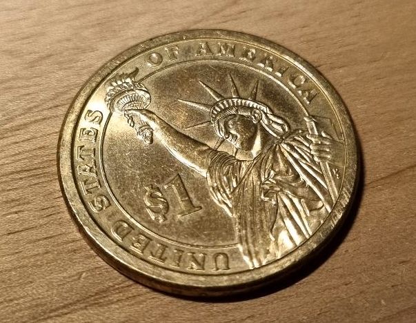Münze/ Coin George Washington Presidential Ein-Dollar-Münze in Bergheim