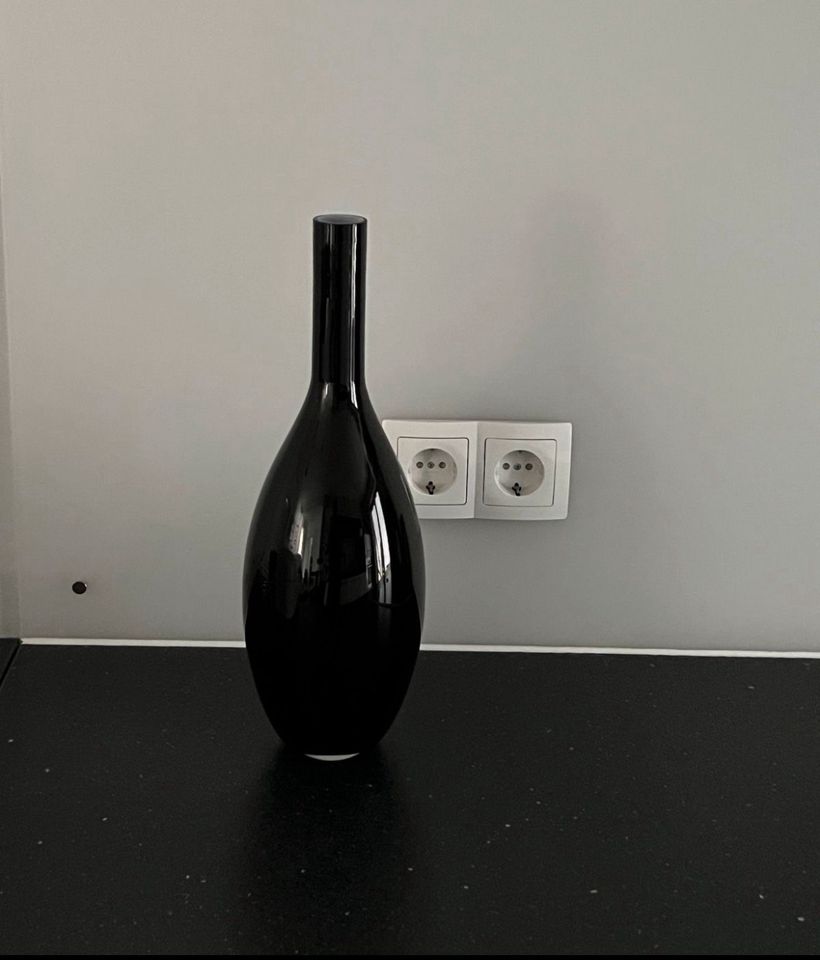 Vase - Schwarz Glänzend  - 40cm in Flörsheim am Main