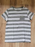T-Shirt Livergy weiß-grau gestreift L 52/54 Saarland - St. Ingbert Vorschau