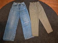 Jeans H&M 36 Mom Jeans weite Jeans blau oliv Niedersachsen - Suderburg Vorschau