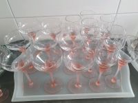 Gläserset 8 Weinglas 8 Sektschalen 5 Likör rosa Stiel Nachtmann Hessen - Taunusstein Vorschau