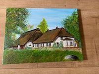 Deko-Bild, Bauernhaus, Landschaft, ca. 40x30 cm Dithmarschen - Heide Vorschau