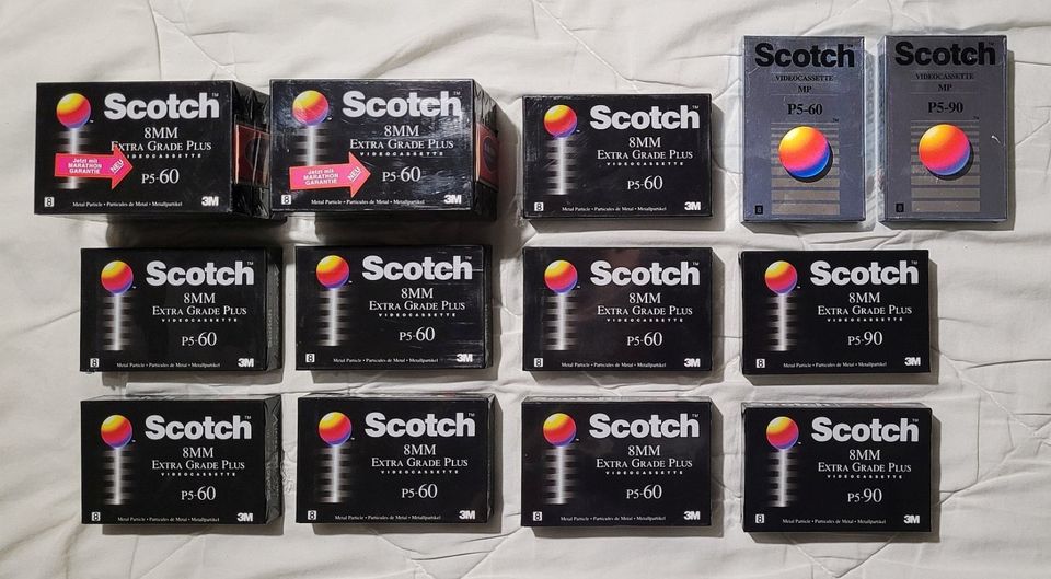 8MM Video Kassetten Scotch / Hi8 Camcorder Tape Analog VHS Retro in Moers