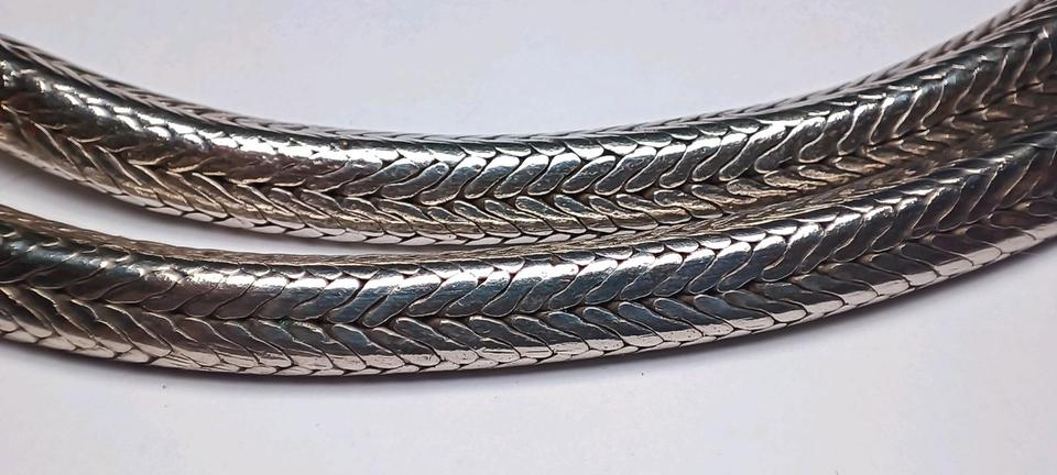 Antike indische Schlangenkette 925 Silber massiv 42,5 cm in Reinstorf