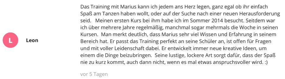 Hip Hop Tanz Training (Privatunterricht / Einzelunterricht) in Berlin