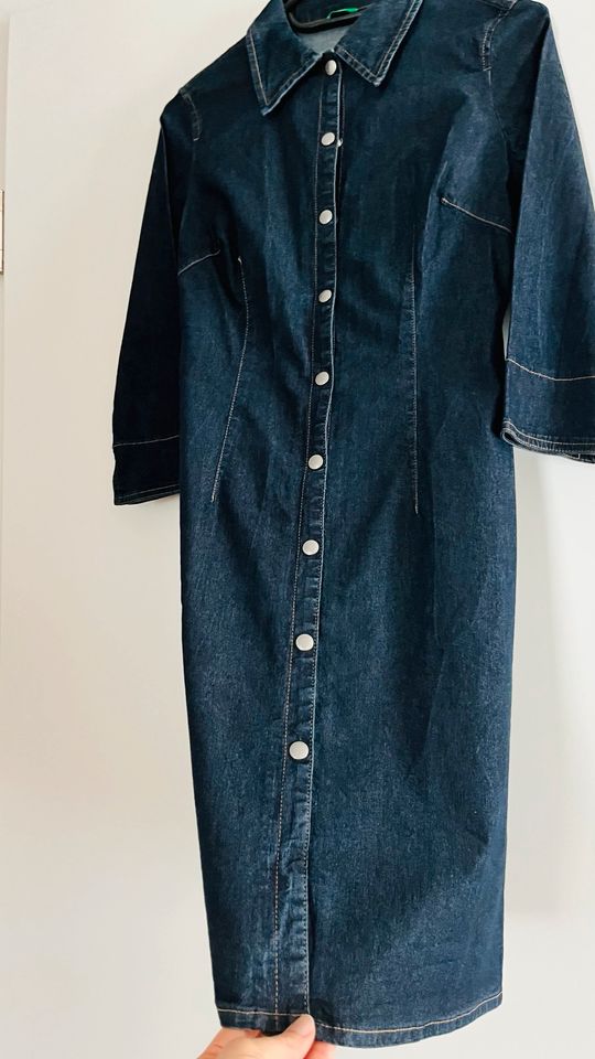 Jeans Kleid Benetton Gr. XS / Denim Midi Kleid wie NEU in Güntersleben