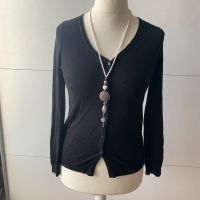 Strickjacke Damen von Promod Größe 36/38 schwarz mit Knöpfen Nordrhein-Westfalen - Nettetal Vorschau