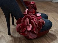 Buffalo high heels pumps Plateau 38 jeans rot abnehmbare Blume Nordrhein-Westfalen - Gelsenkirchen Vorschau