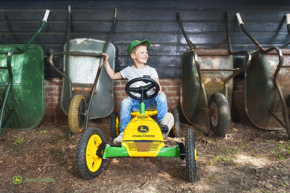 Pedal-Gokart 3-8 Jahre BERG Buddy John Deere + Anhänger L + AHK in Kupferzell