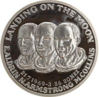 Silbermedaille Landing on the Moon Apollo 11 Nordrhein-Westfalen - Bad Laasphe Vorschau