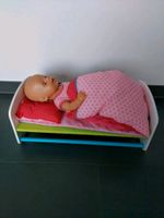 HABA 5641 Puppenbett Puppenwiege Bett Pusteblume Holz rosa rot West - Zeilsheim Vorschau
